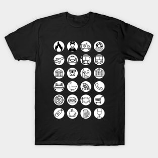 Traveler's Shirt (black and white version) T-Shirt